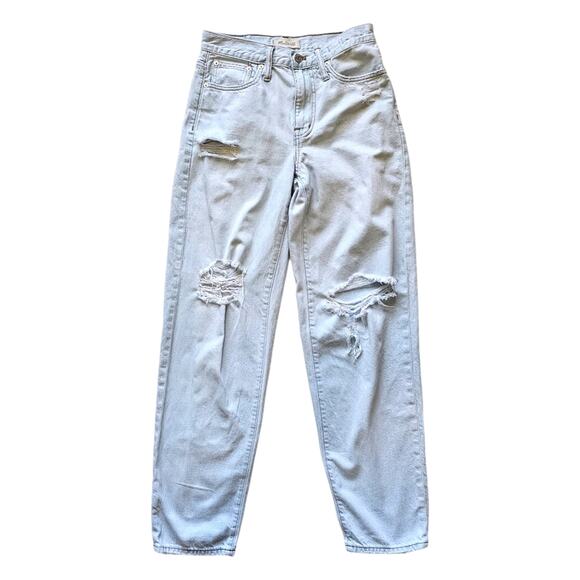 Madewell The Slouchy Boy Jean Distressed Relaxed Fit in Wrightlane Wash Size 23 - Picture 1 of 13